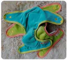 Ready to Ship ~Medium Hand dyed Fitted Cloth Diaper