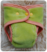 Ready to Ship ~Medium Hand dyed Fitted Cloth Diaper