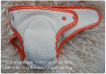 Ready to Ship ~Medium Undyed Fitted Cloth Diapers