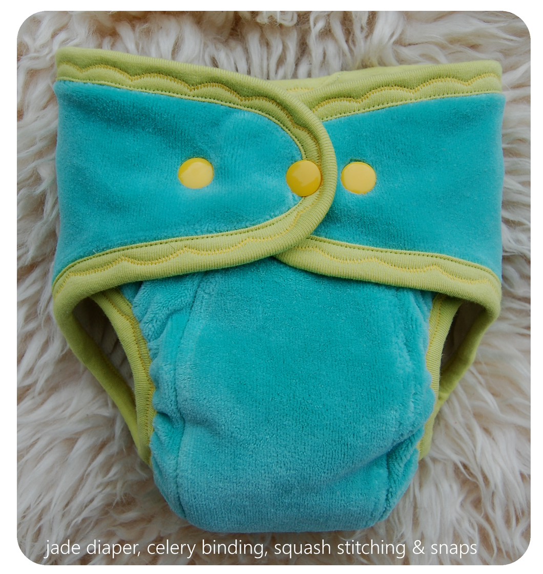 Ready to Ship ~Medium Hand dyed Fitted Cloth Diaper