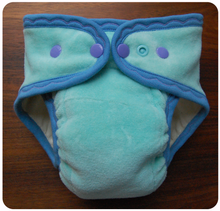 Ready to Ship ~Medium Hand dyed Fitted Cloth Diaper