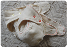 Ready to Ship ~Medium Long Undyed Fitted Cloth Diapers